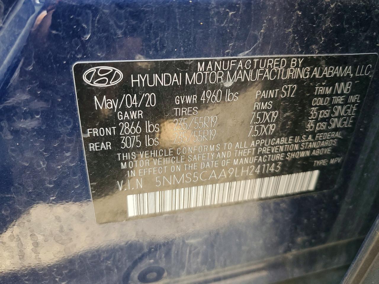 2020 Hyundai Santa Fe Limited 2.0T - zdjęcie 13