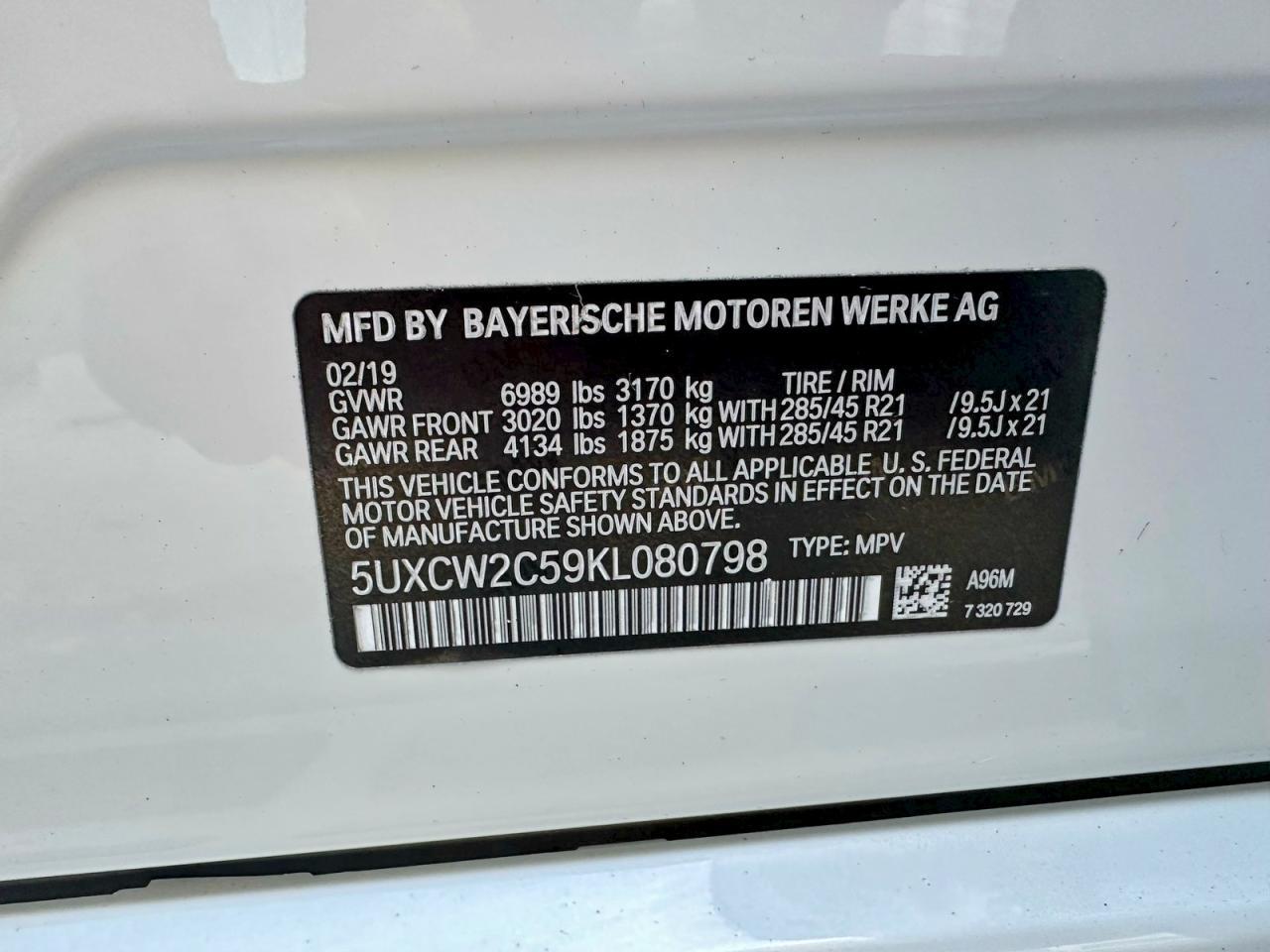 2019 BMW X7 xDrive40I - zdjęcie 10
