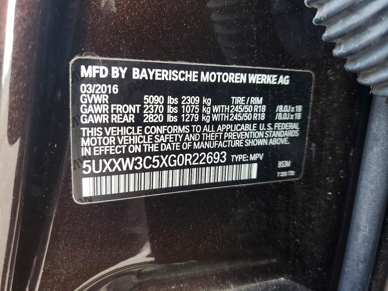 2016 BMW X4 xDrive28I - zdjęcie 13