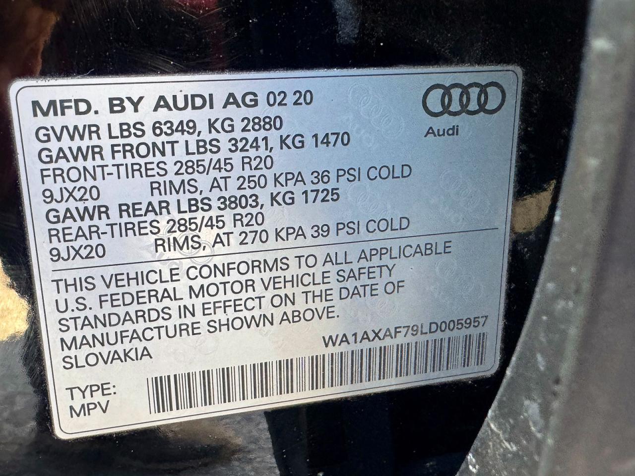 2020 Audi Q7 Premium - zdjęcie 10