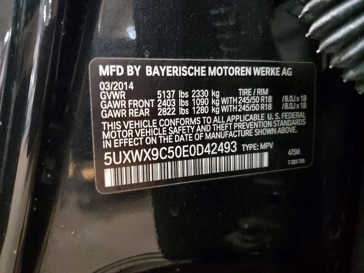 2014 BMW X3 xDrive28I - zdjęcie 14
