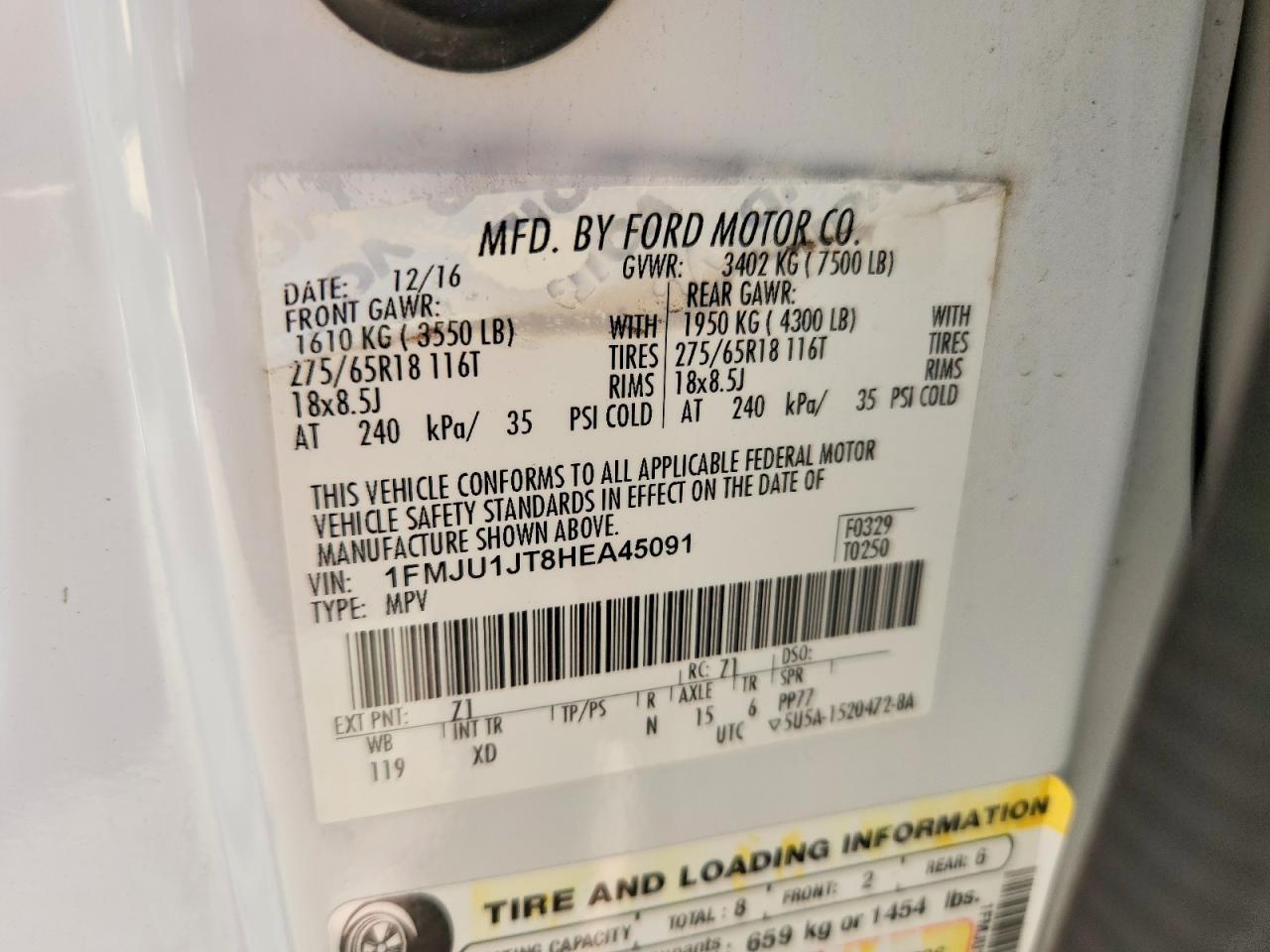 2017 Ford Expedition Xlt - zdjęcie 14