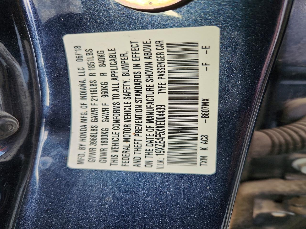 2019 Honda Insight Ex - zdjęcie 12