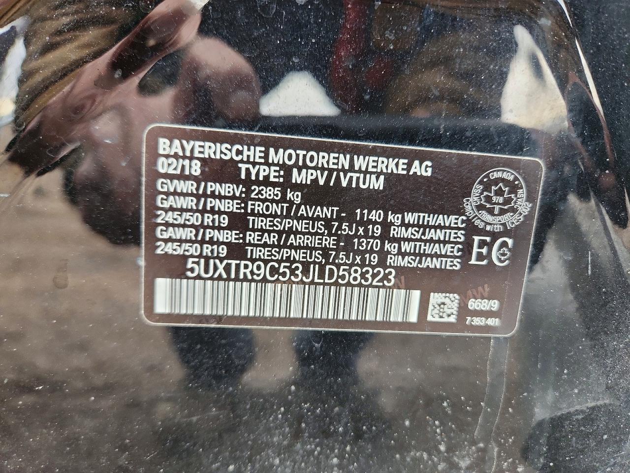 2018 BMW X3 xDrive30I - zdjęcie 14