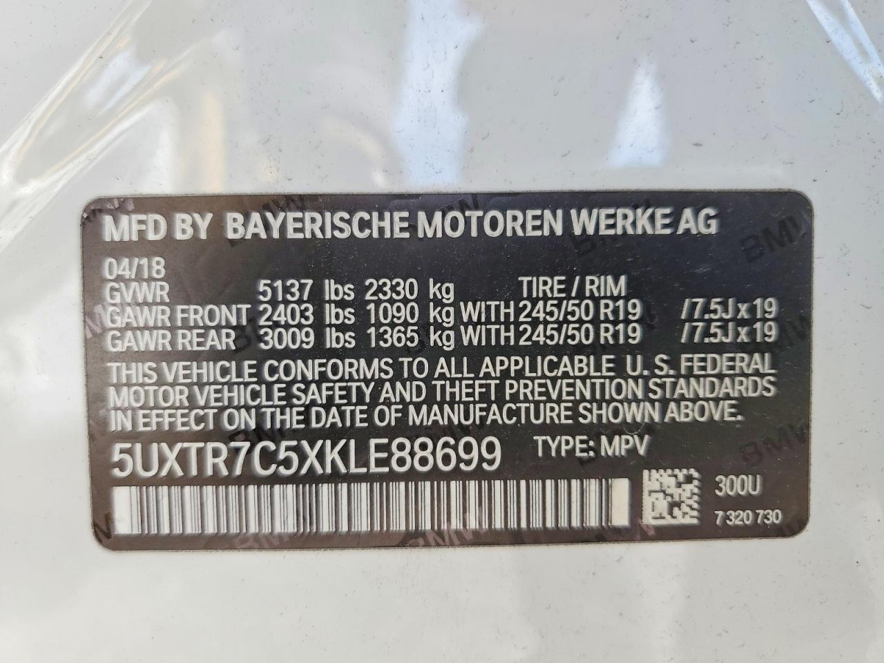 2019 BMW X3 Sdrive30I - zdjęcie 13