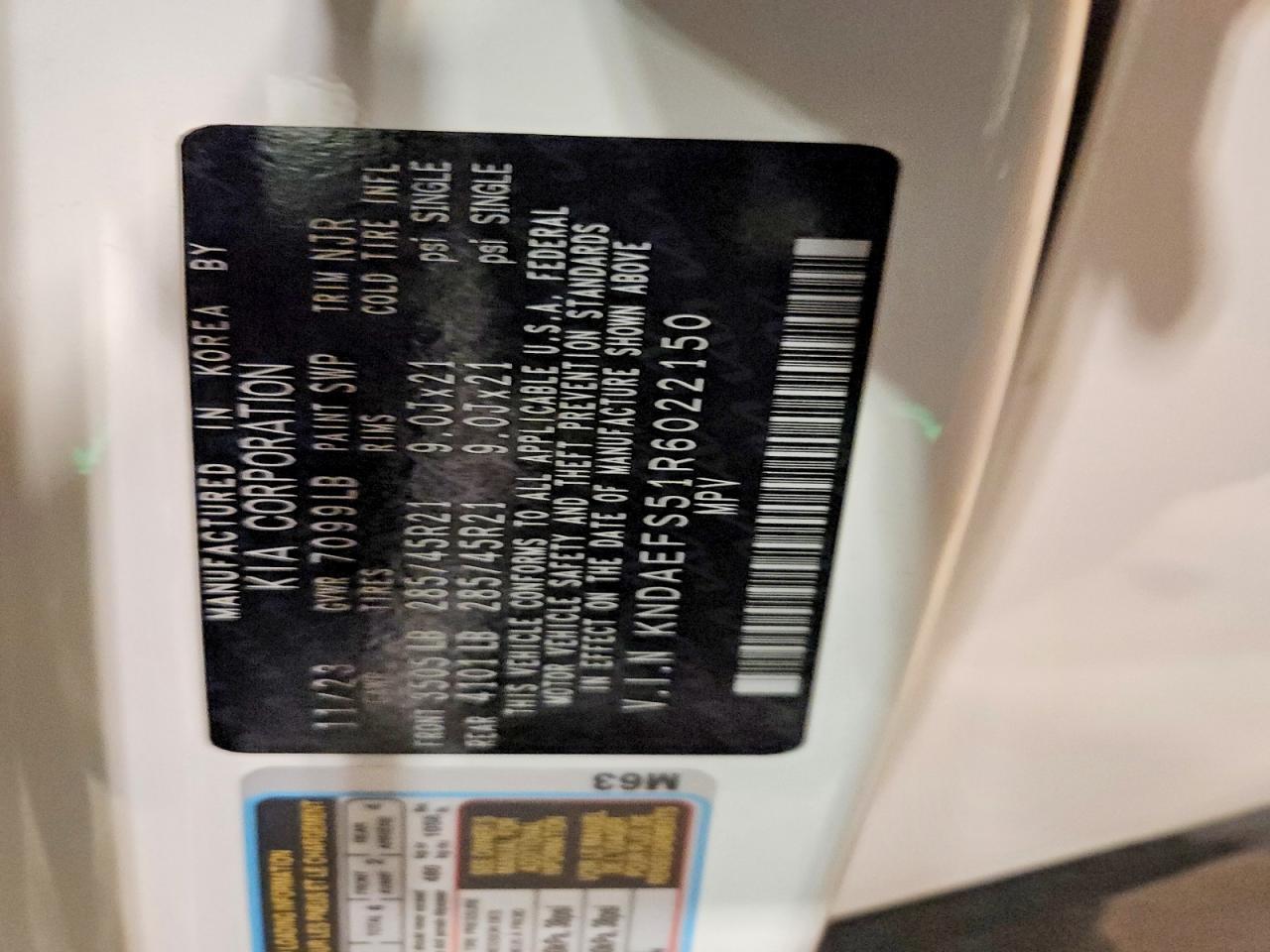 2024 Kia Ev9 Gt-Line - zdjęcie 13