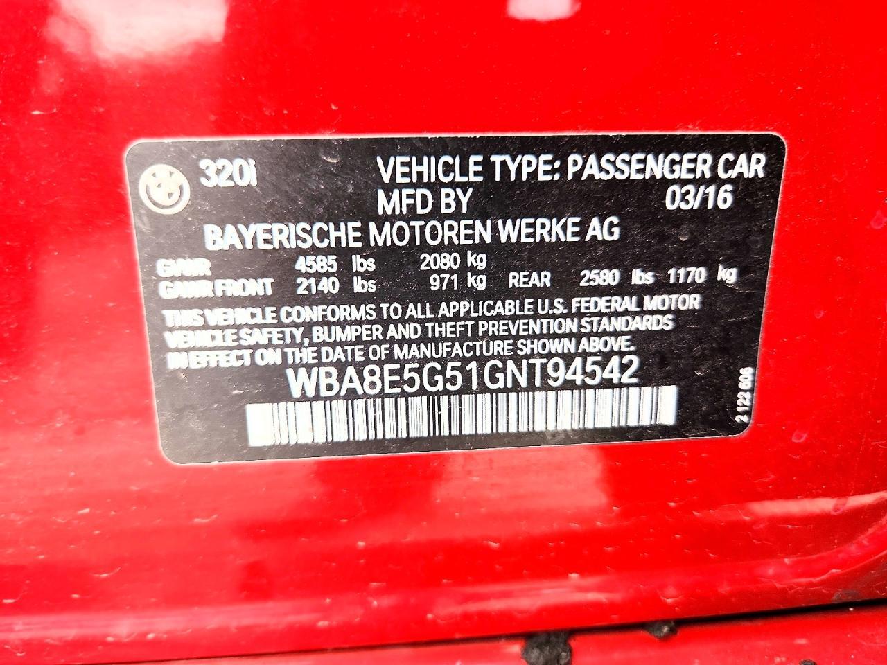 2016 BMW 320 Xi - zdjęcie 12