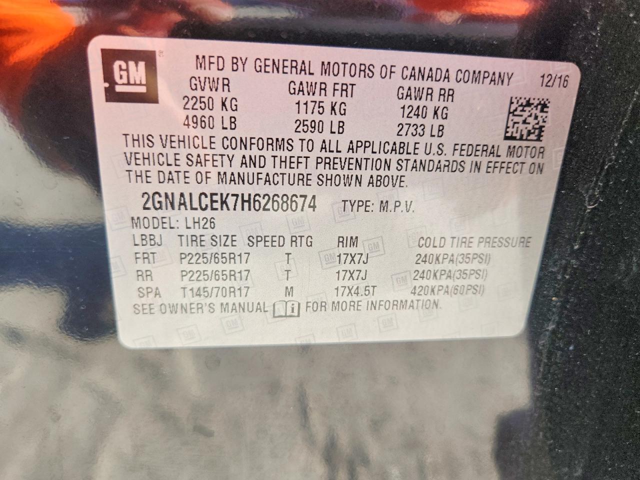 2017 Chevrolet Equinox Lt - zdjęcie 13