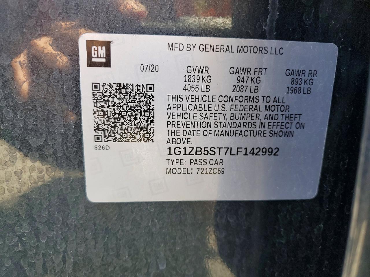 2020 Chevrolet Malibu Ls - zdjęcie 12