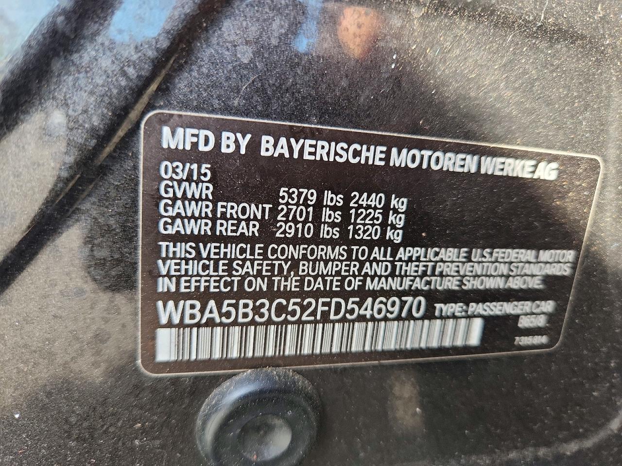 2015 BMW 535 Xi - zdjęcie 12