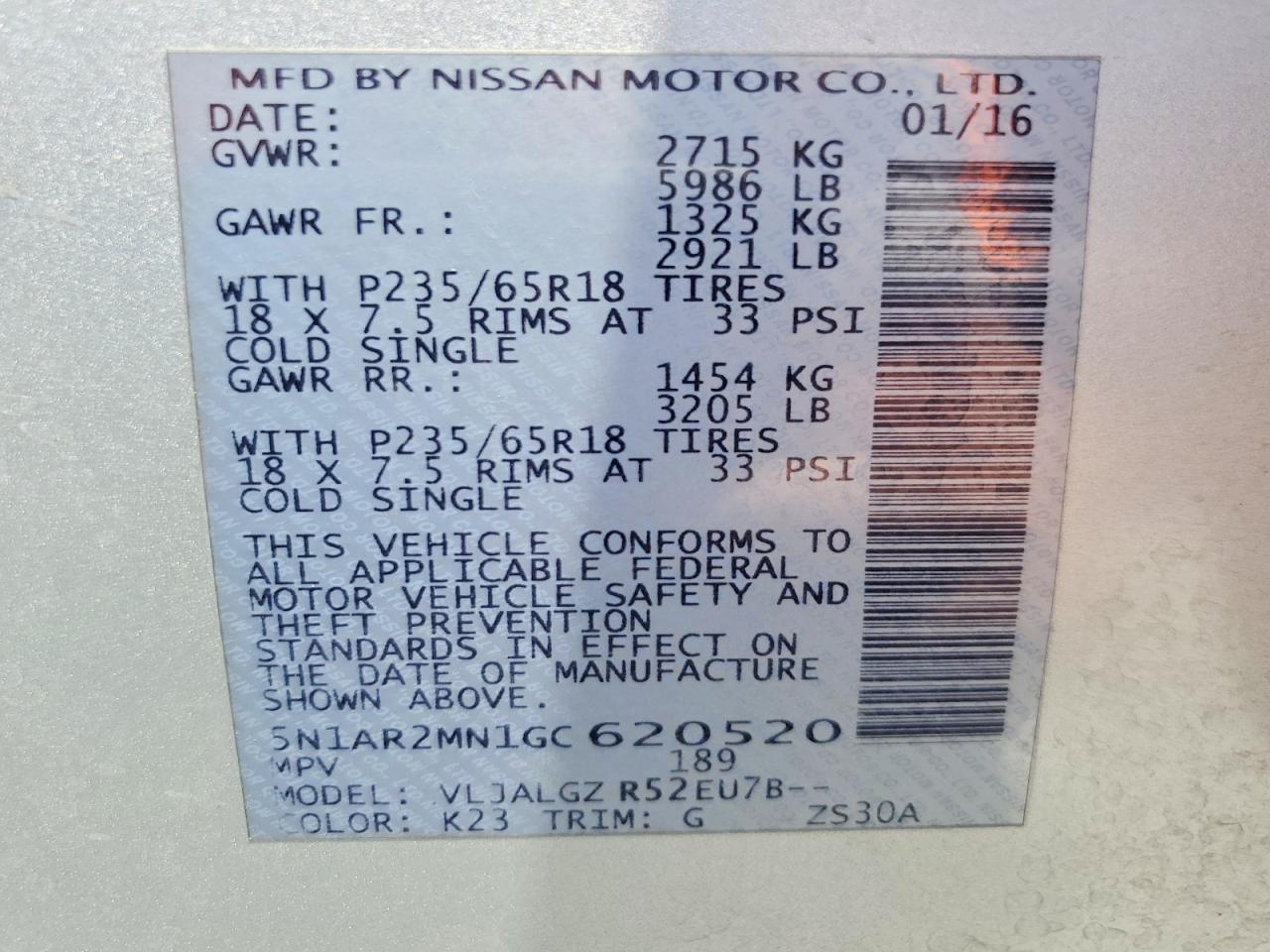 2016 Nissan Pathfinder Sl - zdjęcie 13
