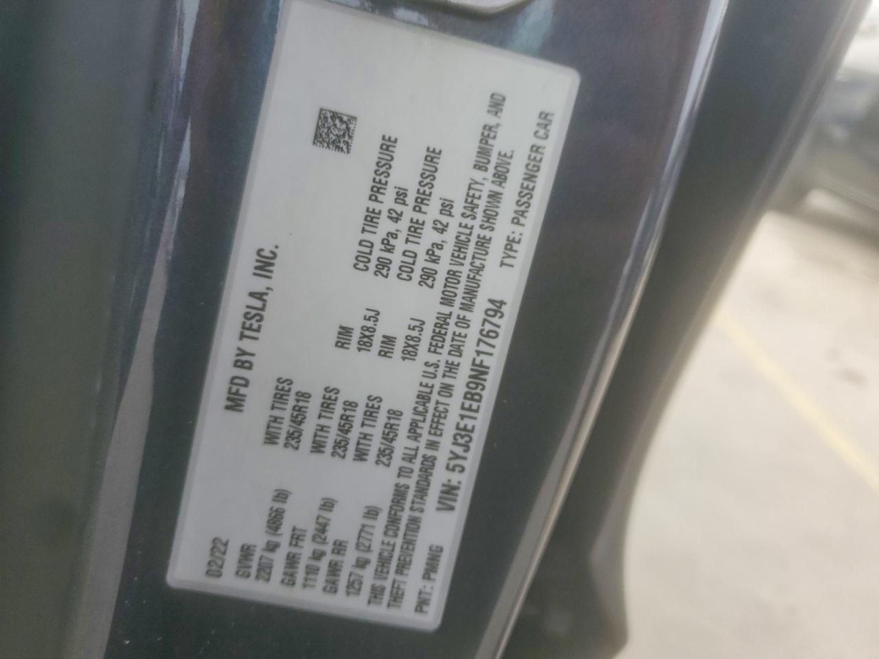 2022 Tesla Model 3 - zdjęcie 12