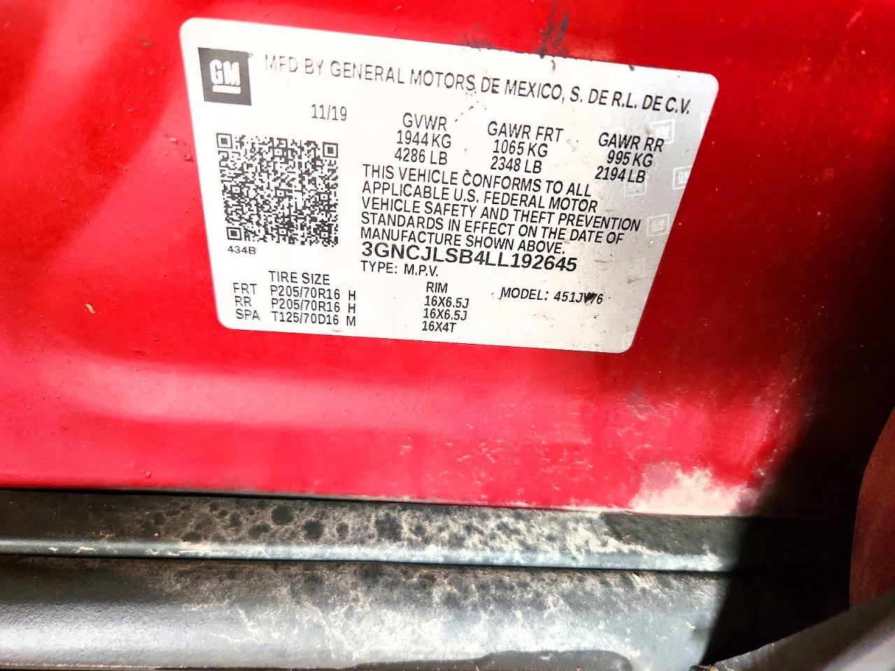 2020 Chevrolet Trax 1Lt - zdjęcie 12