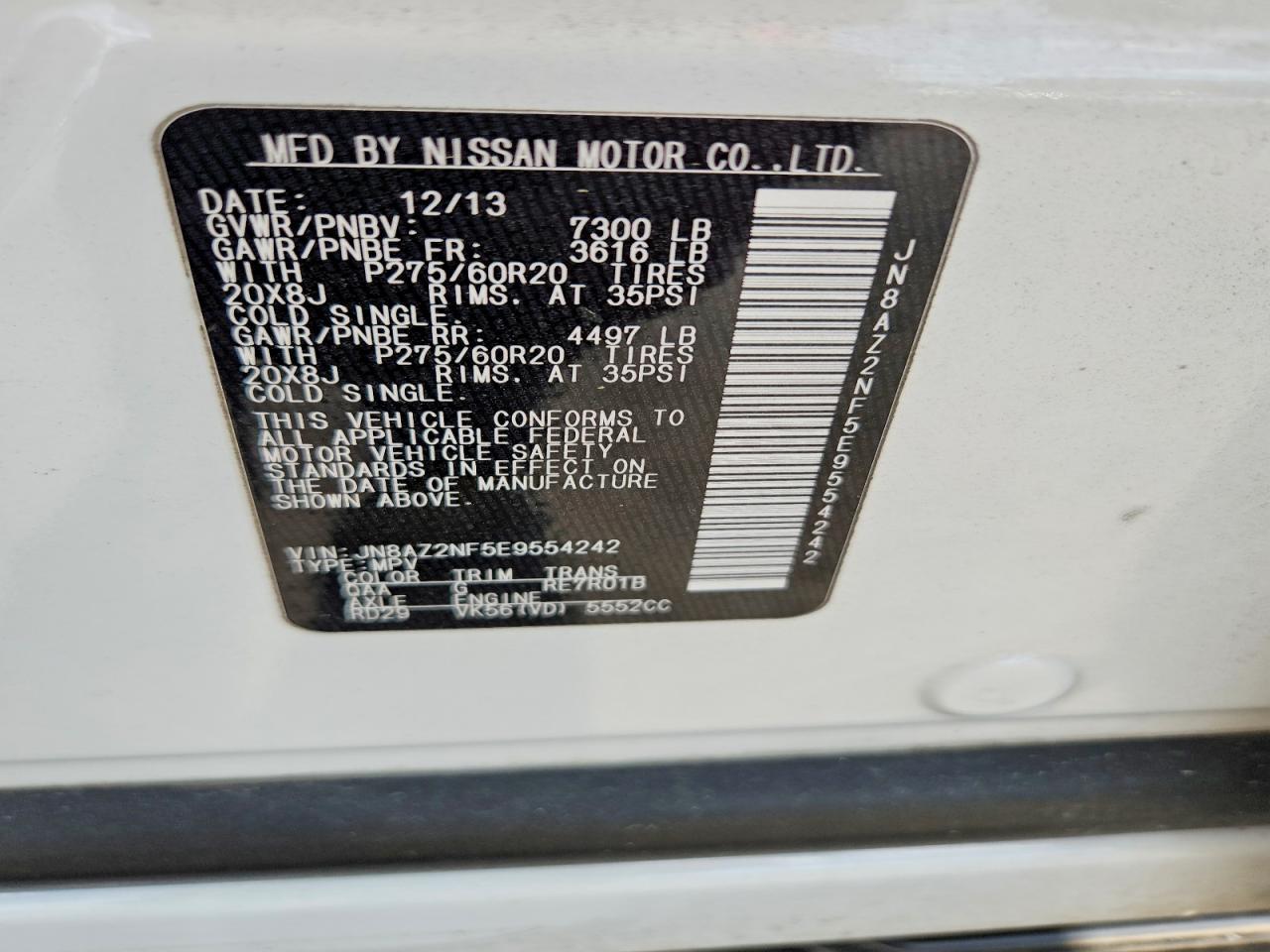 2014 Infiniti Qx80 Base - zdjęcie 13