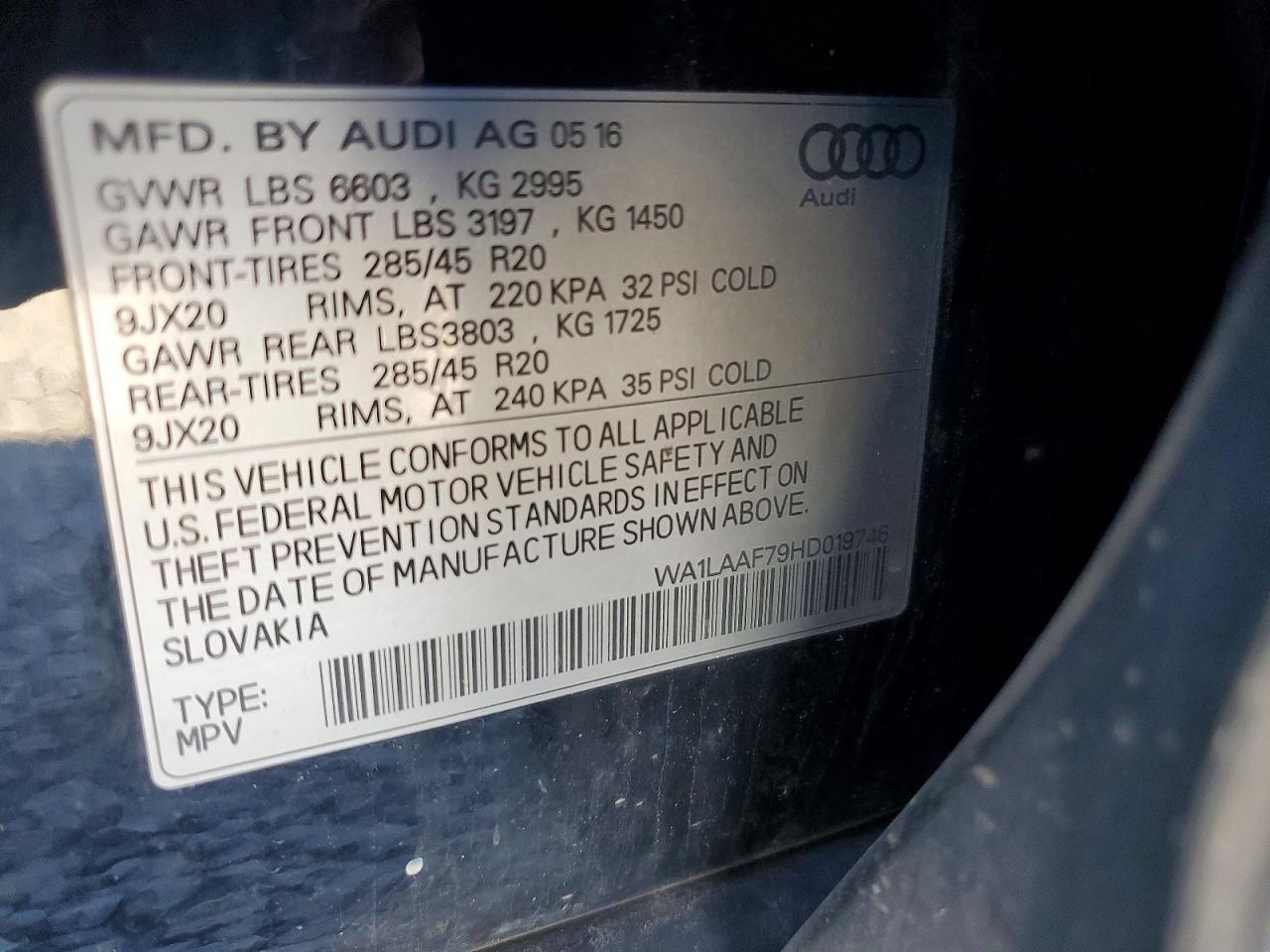 2017 Audi Q7 Premium Plus - zdjęcie 13
