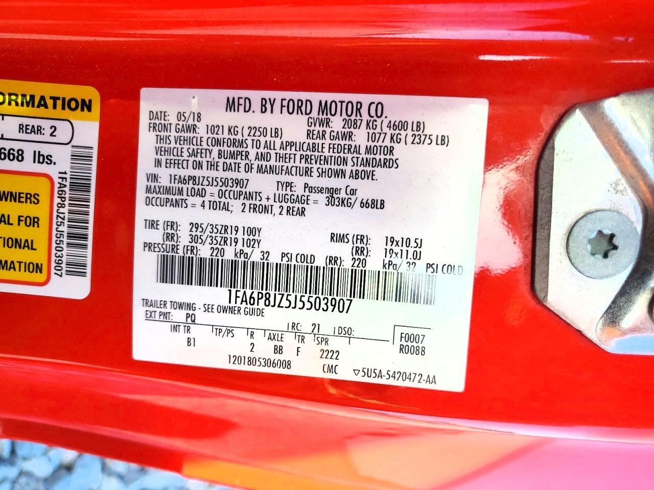 2018 Ford Mustang Shelby Gt350 - zdjęcie 13