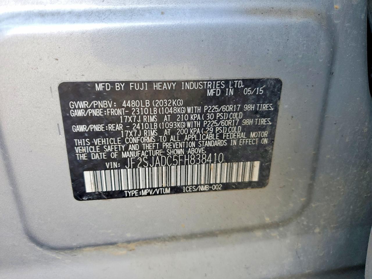 2015 Subaru Forester 2.5I Premium - zdjęcie 13