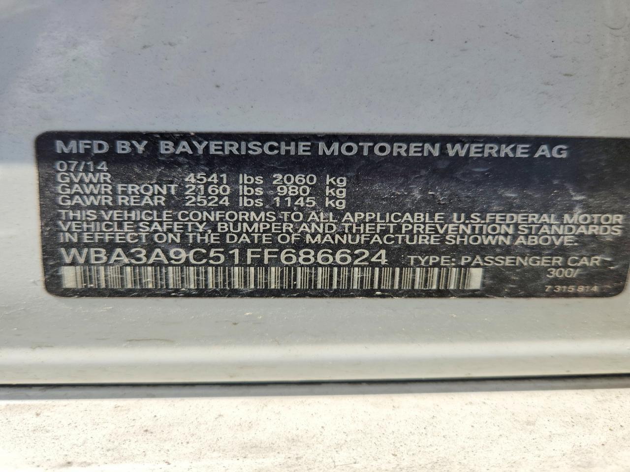 2015 BMW 335 I - zdjęcie 12