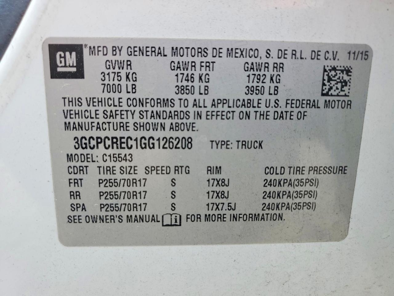 2016 Chevrolet Silverado C1500 Lt - zdjęcie 12