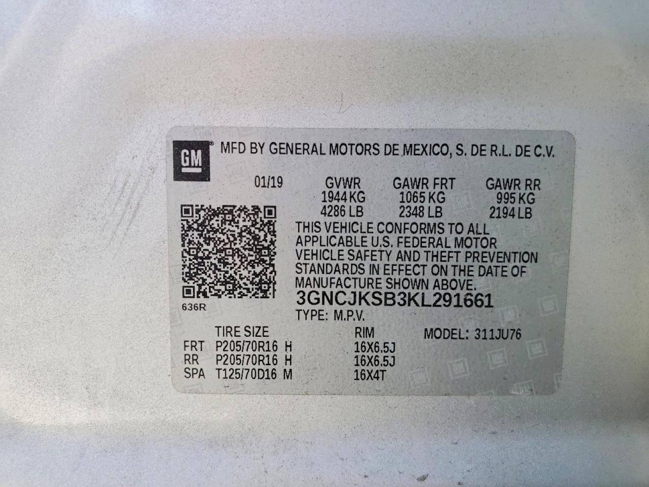 2019 Chevrolet Trax Ls - zdjęcie 14