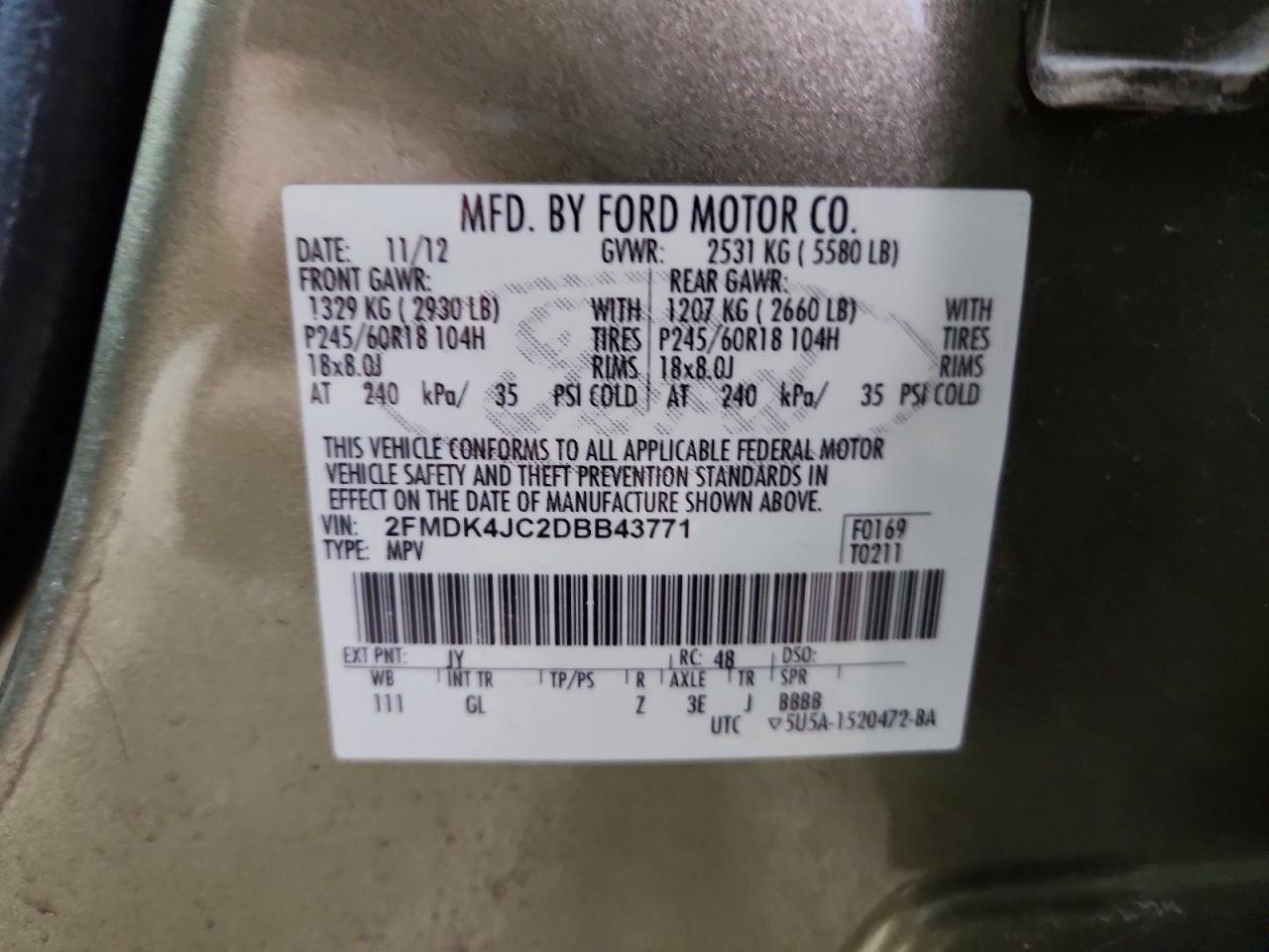 2013 Ford Edge Sel - zdjęcie 13