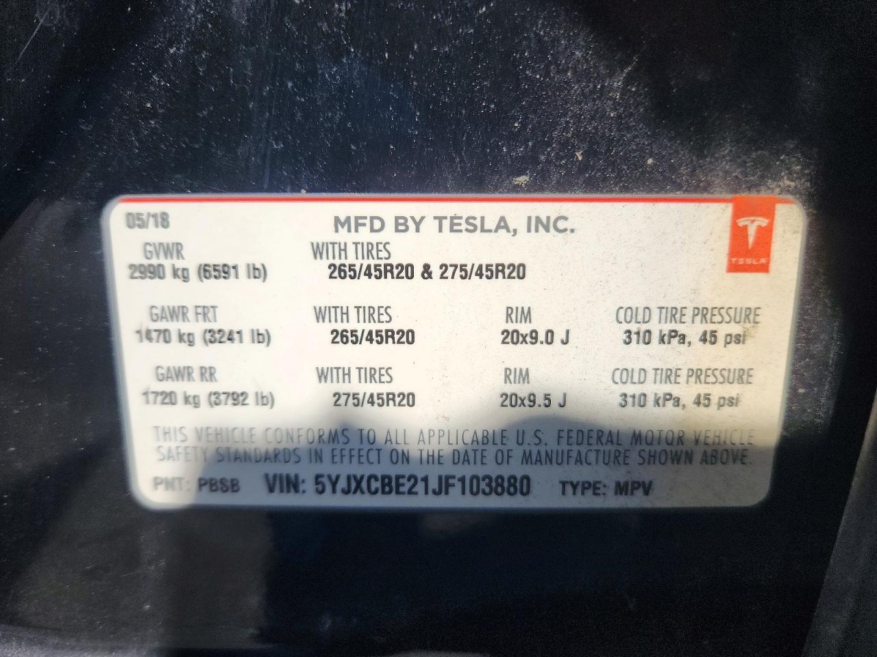 2018 Tesla Model X - zdjęcie 13
