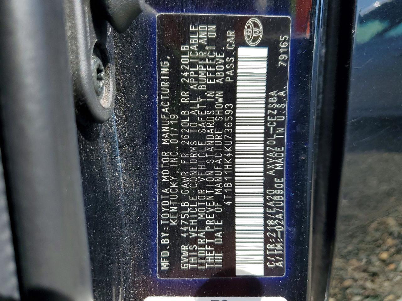 2019 Toyota Camry Se - zdjęcie 13