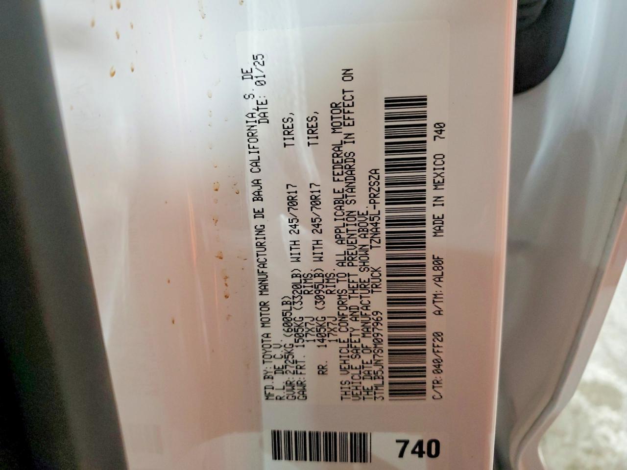 2025 Toyota Tacoma Sr5 - zdjęcie 13