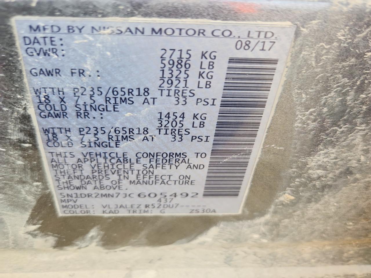 2018 Nissan Pathfinder Sv - zdjęcie 14