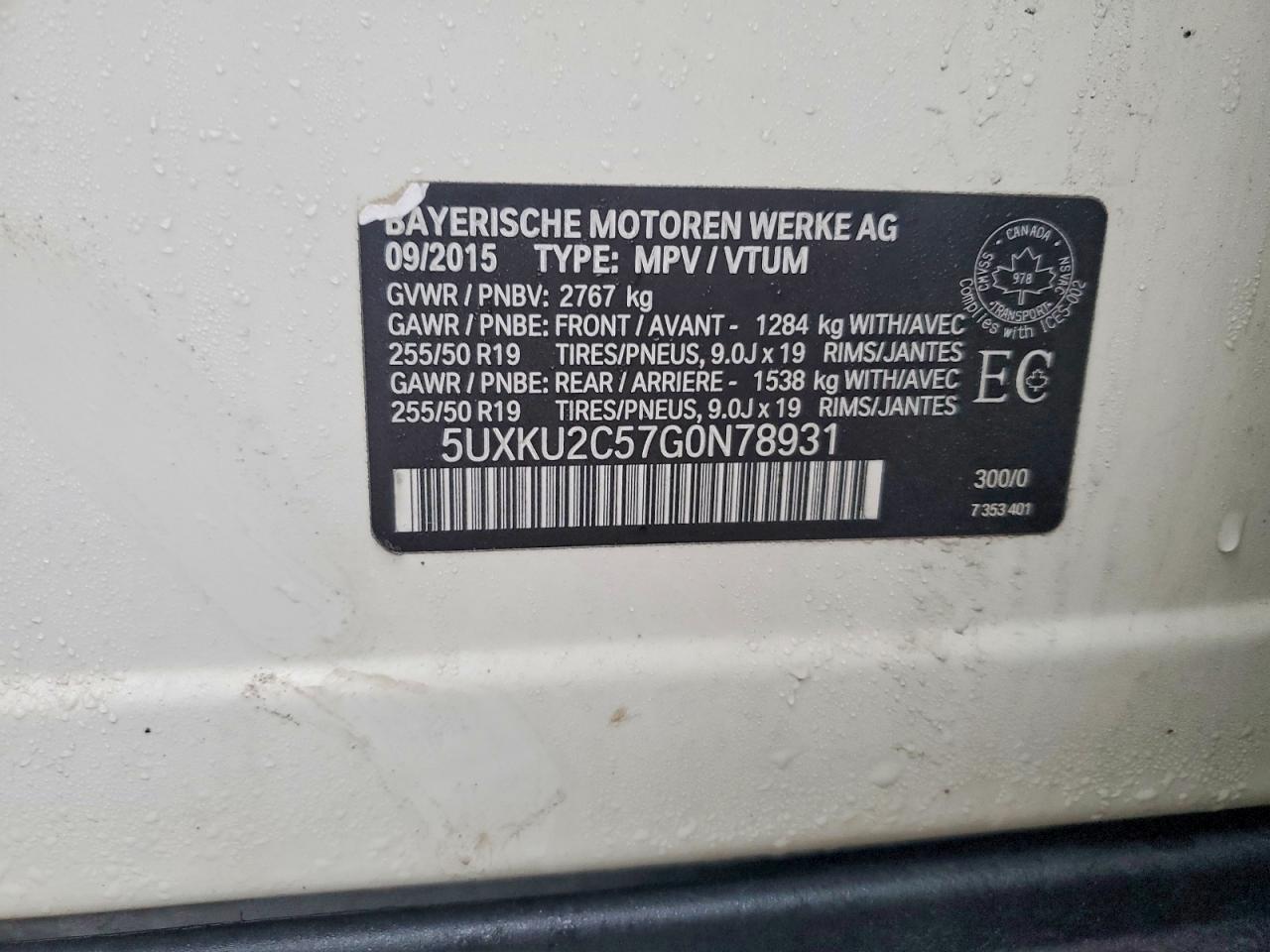 2016 BMW Truck/Van X6 35I 4Dr Awd - zdjęcie 13