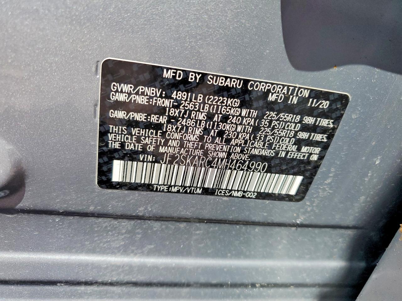 2021 Subaru Forester Sport - zdjęcie 12