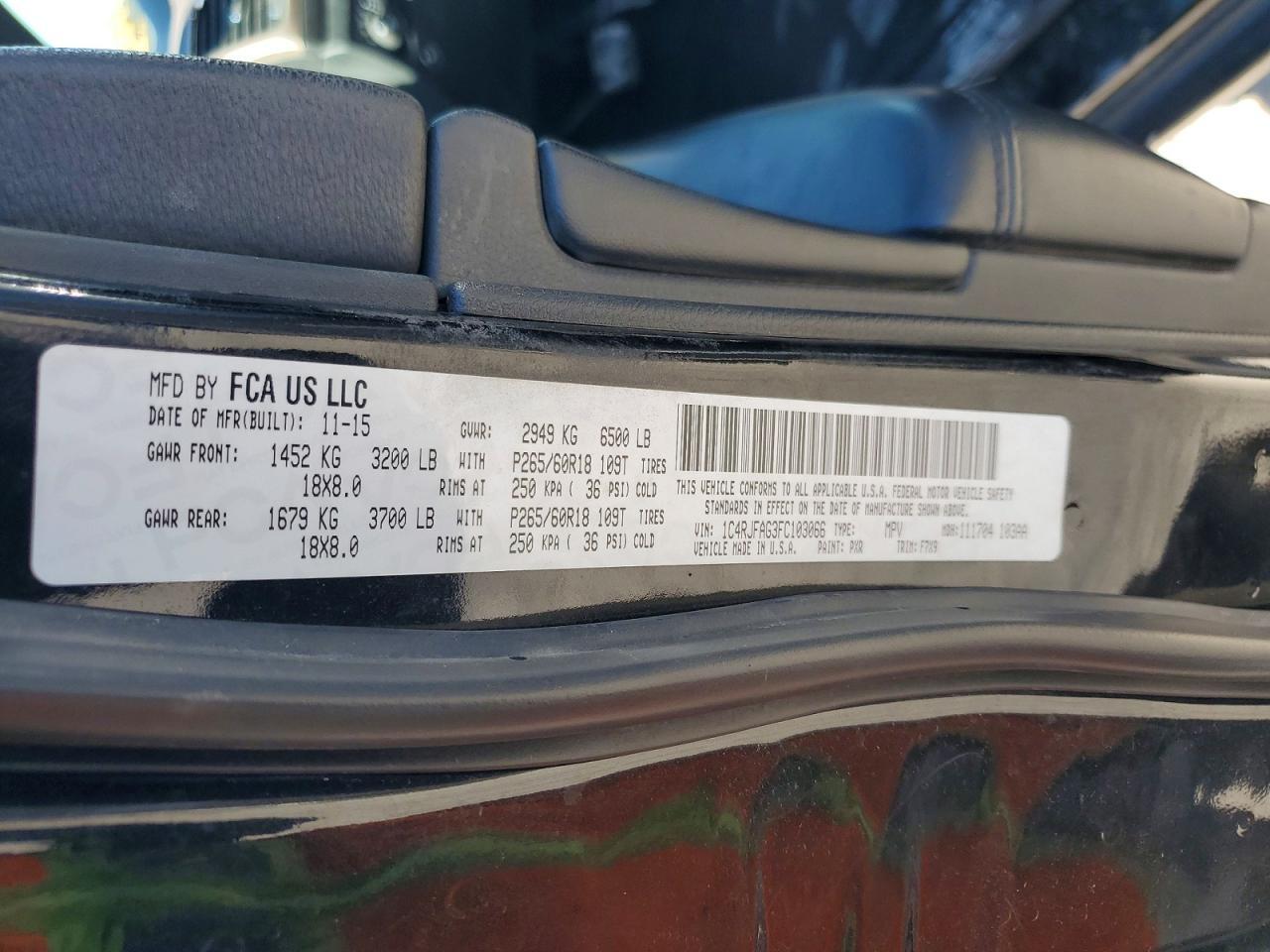 2015 Jeep Grand Cherokee Laredo - zdjęcie 13