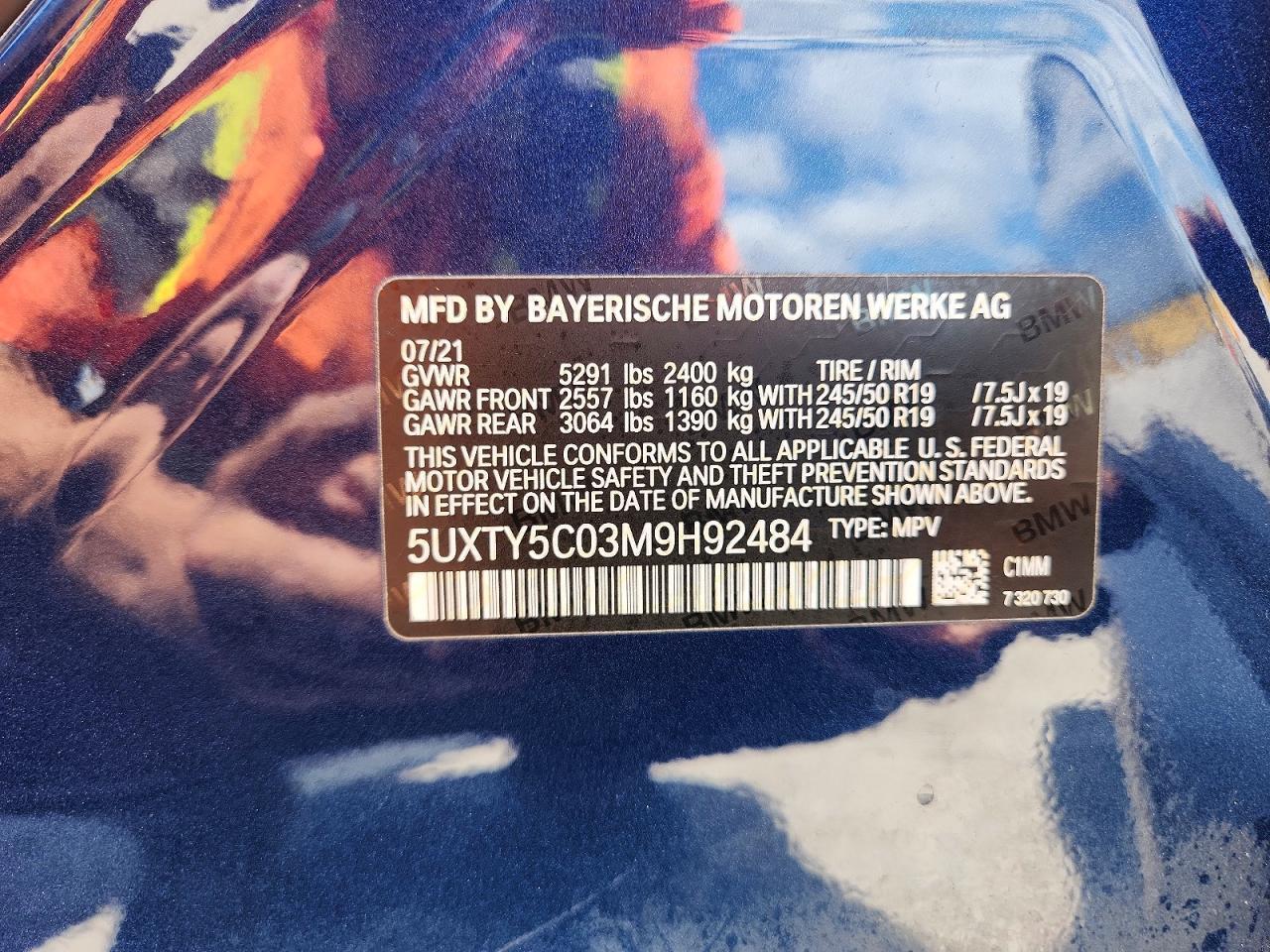 2021 BMW X3 xDrive30I - zdjęcie 14