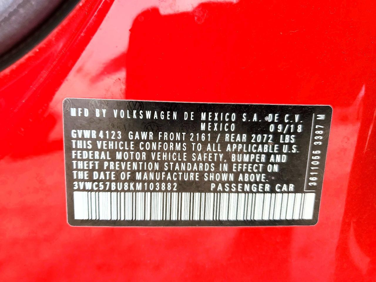 2019 Volkswagen Jetta S - zdjęcie 12