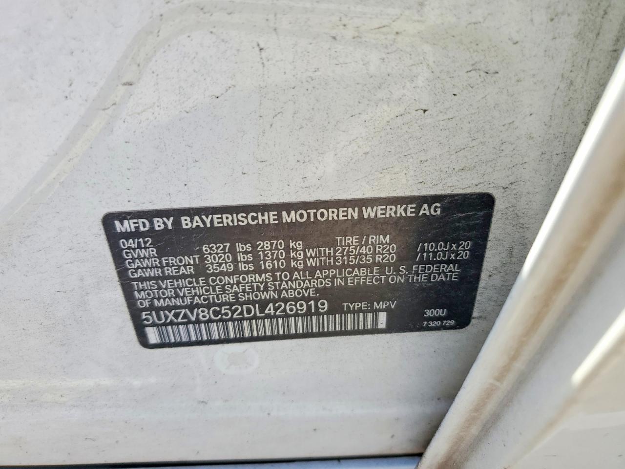 2013 BMW X5 xDrive50I - zdjęcie 12