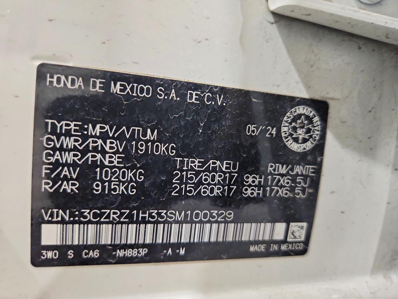 2025 Honda Hr-V Lx - zdjęcie 12