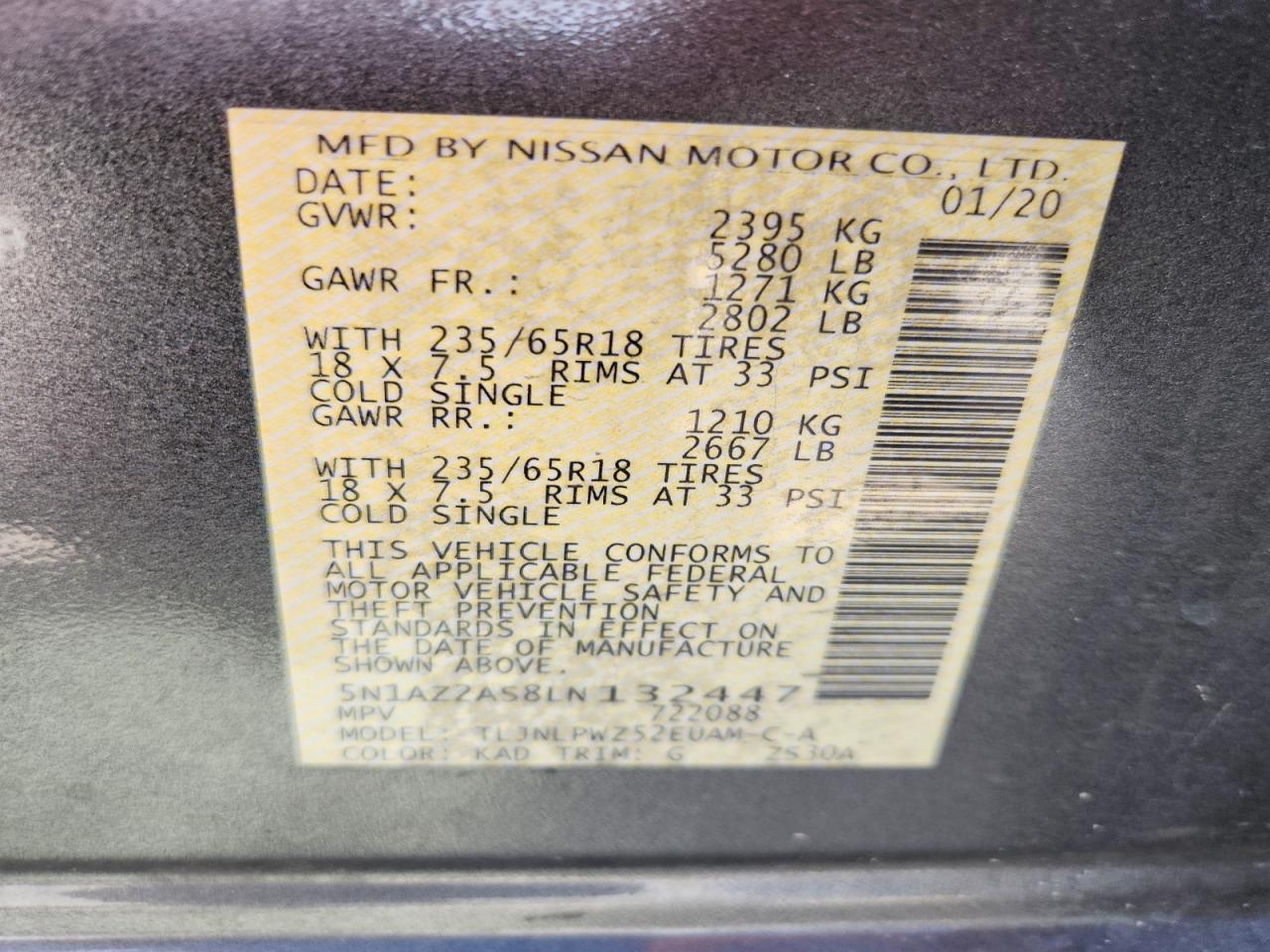 2020 Nissan Murano S - zdjęcie 14