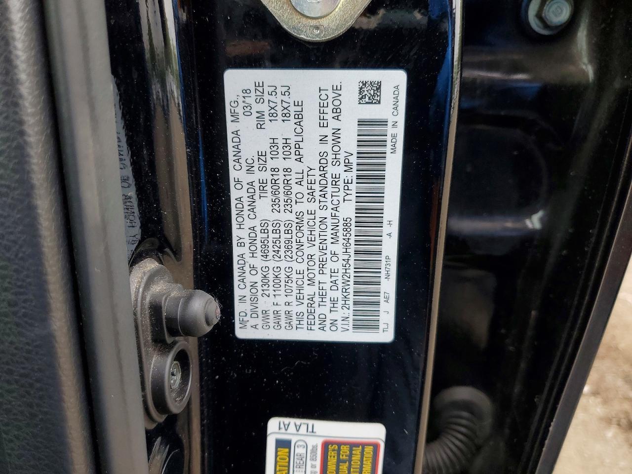 2018 Honda Cr-V Ex - zdjęcie 13