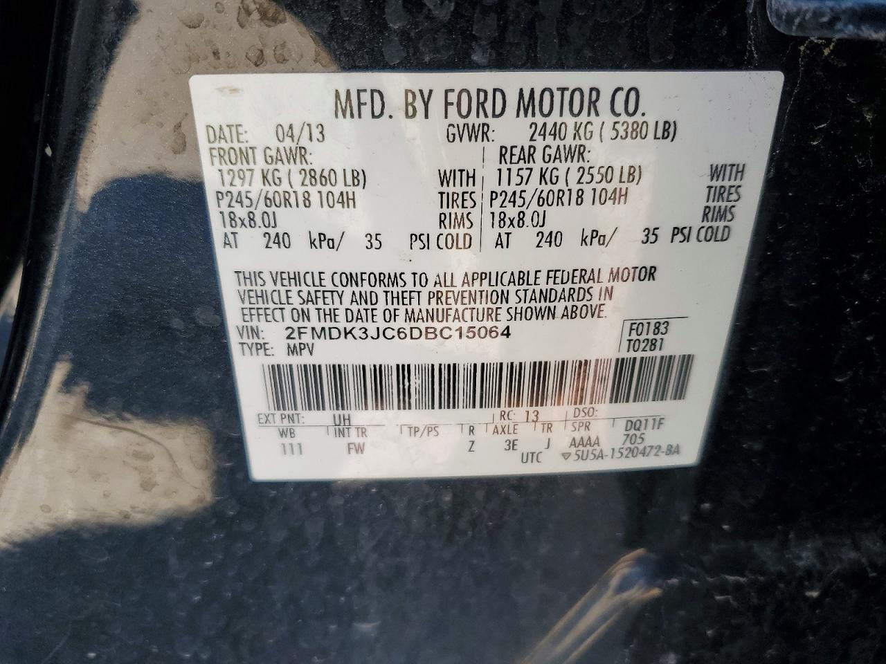 2013 Ford Edge Sel - zdjęcie 13