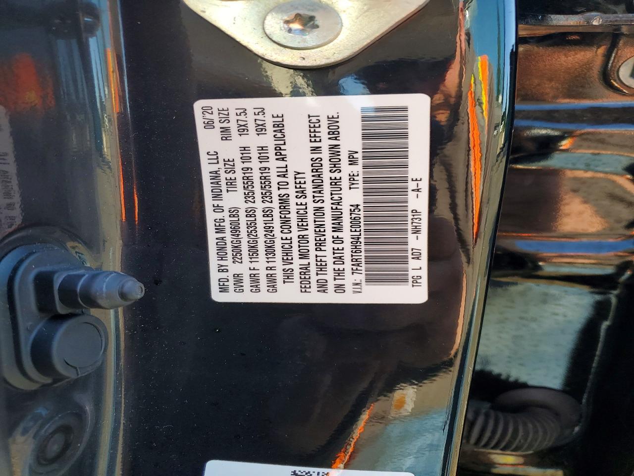 2020 Honda Cr-V Touring - zdjęcie 14