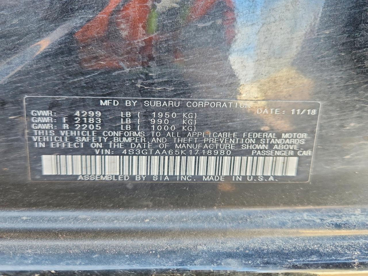 2019 Subaru Impreza - zdjęcie 12