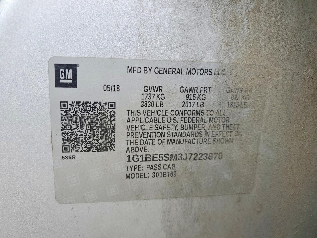 2018 Chevrolet Cruze Lt - zdjęcie 12