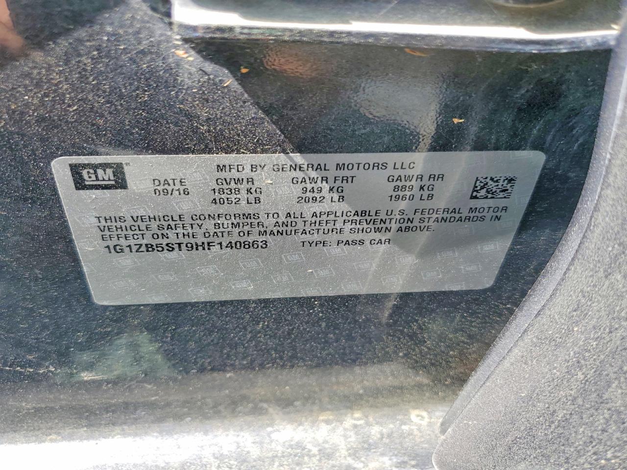 2017 Chevrolet Malibu Ls - zdjęcie 12