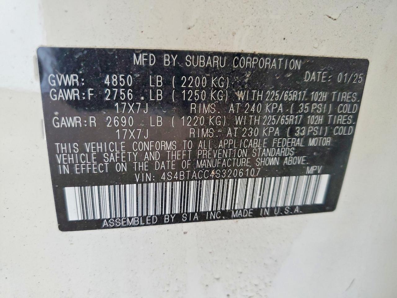 2025 Subaru Outback Premium - zdjęcie 12