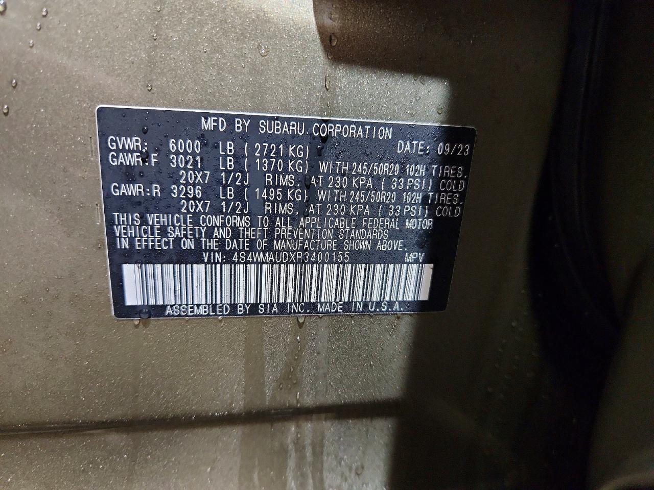 2024 Subaru Ascent Limited - zdjęcie 13