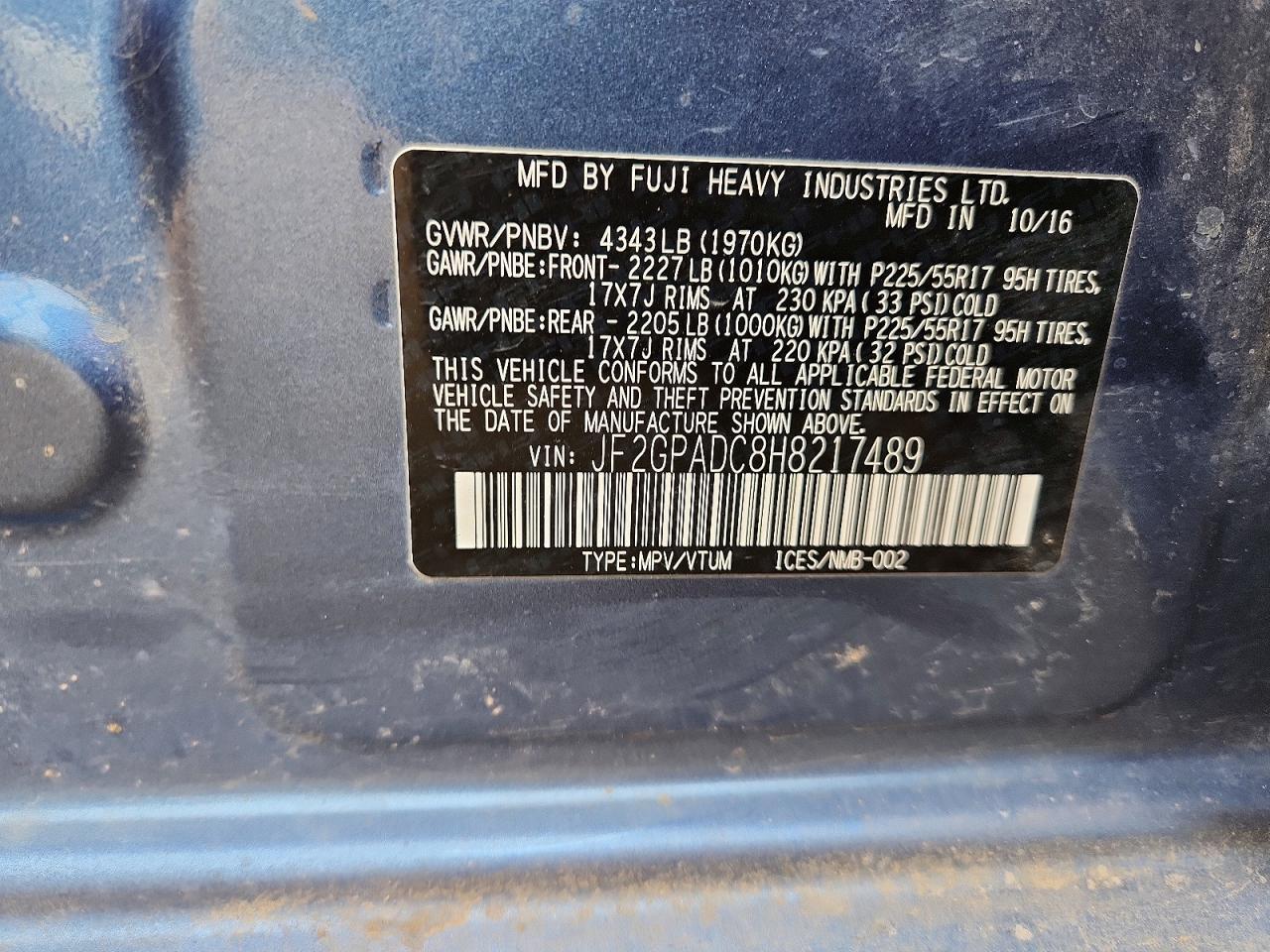 2017 Subaru Crosstrek Premium - zdjęcie 13