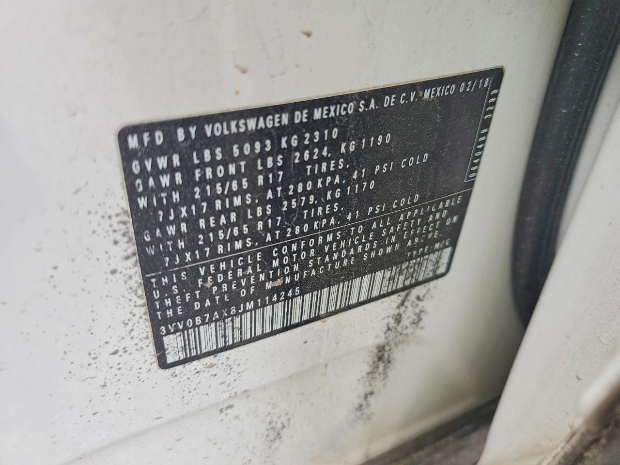 2018 Volkswagen Tiguan S - zdjęcie 13