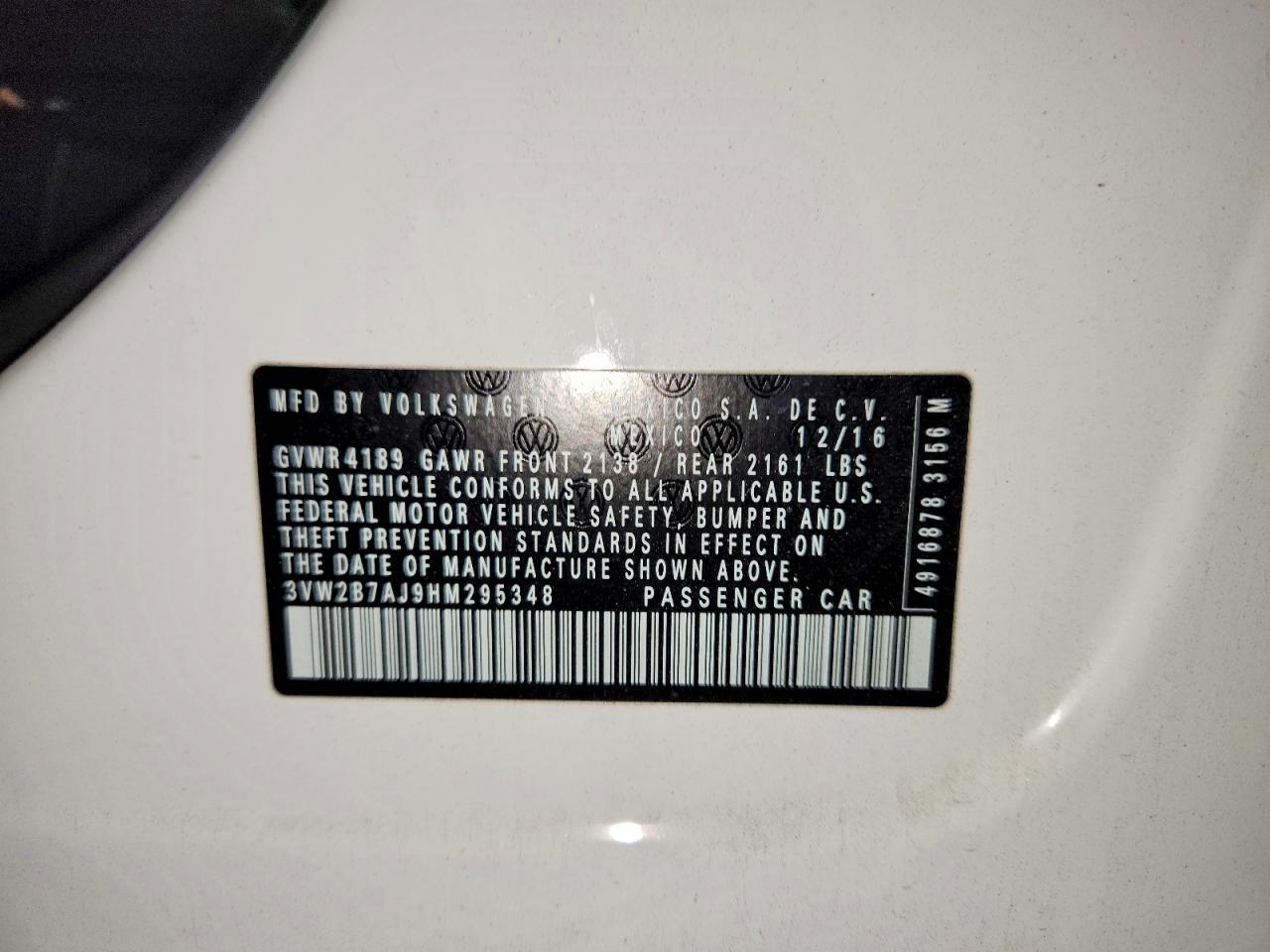 2017 Volkswagen Jetta S - zdjęcie 12