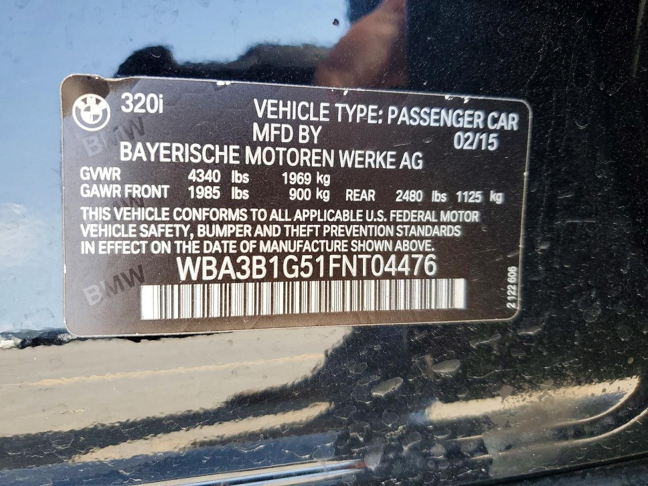 2015 BMW 320 I - zdjęcie 12