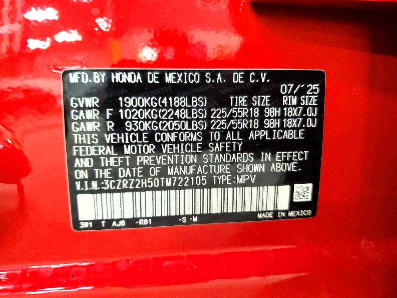 2026 Honda Hr-V Sport - zdjęcie 13